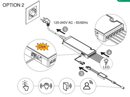 Globaler 100-240V Schrank-LED-Treiber, letaron globaler Möbel-LED-Treiber, CE/ENEC/UKCA/SAA/UL
